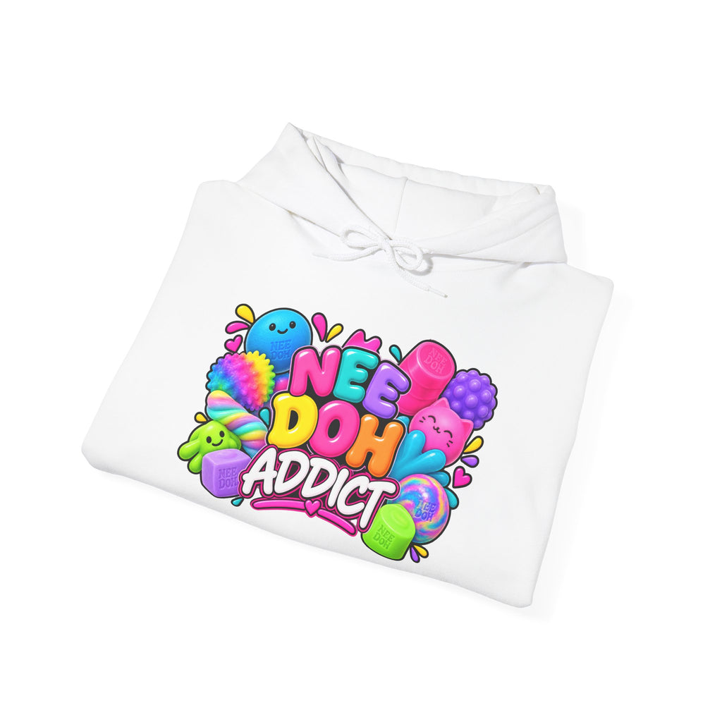 Needoh Addict Hoodie — Colorful Kawaii Squishy Toy Lover Pullover