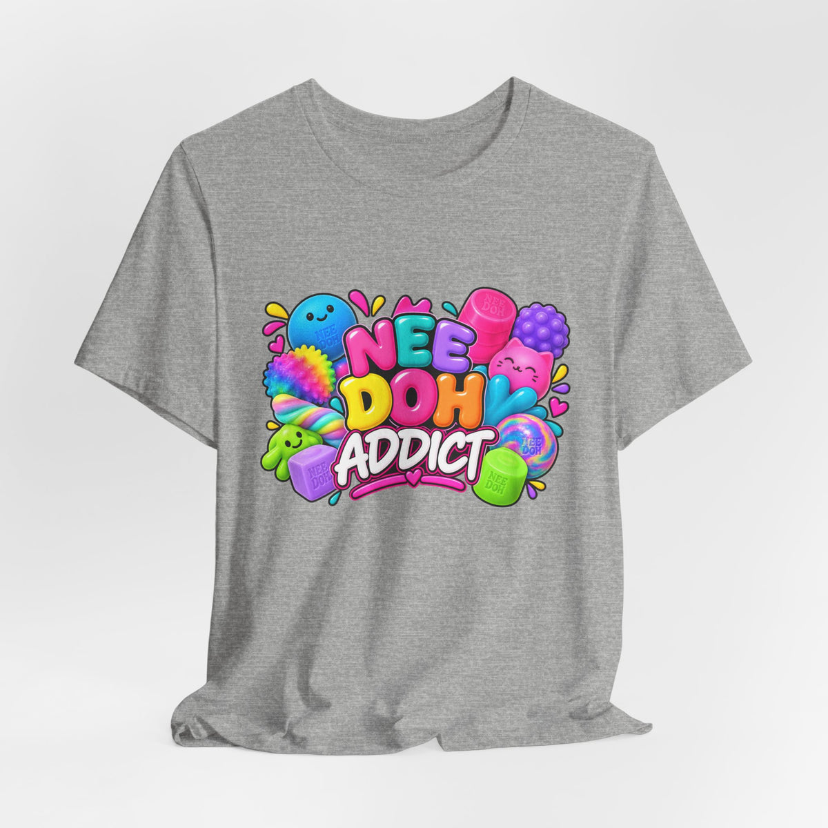 NeeDoh Addict Tee — Colorful Stress Ball Lover T-Shirt