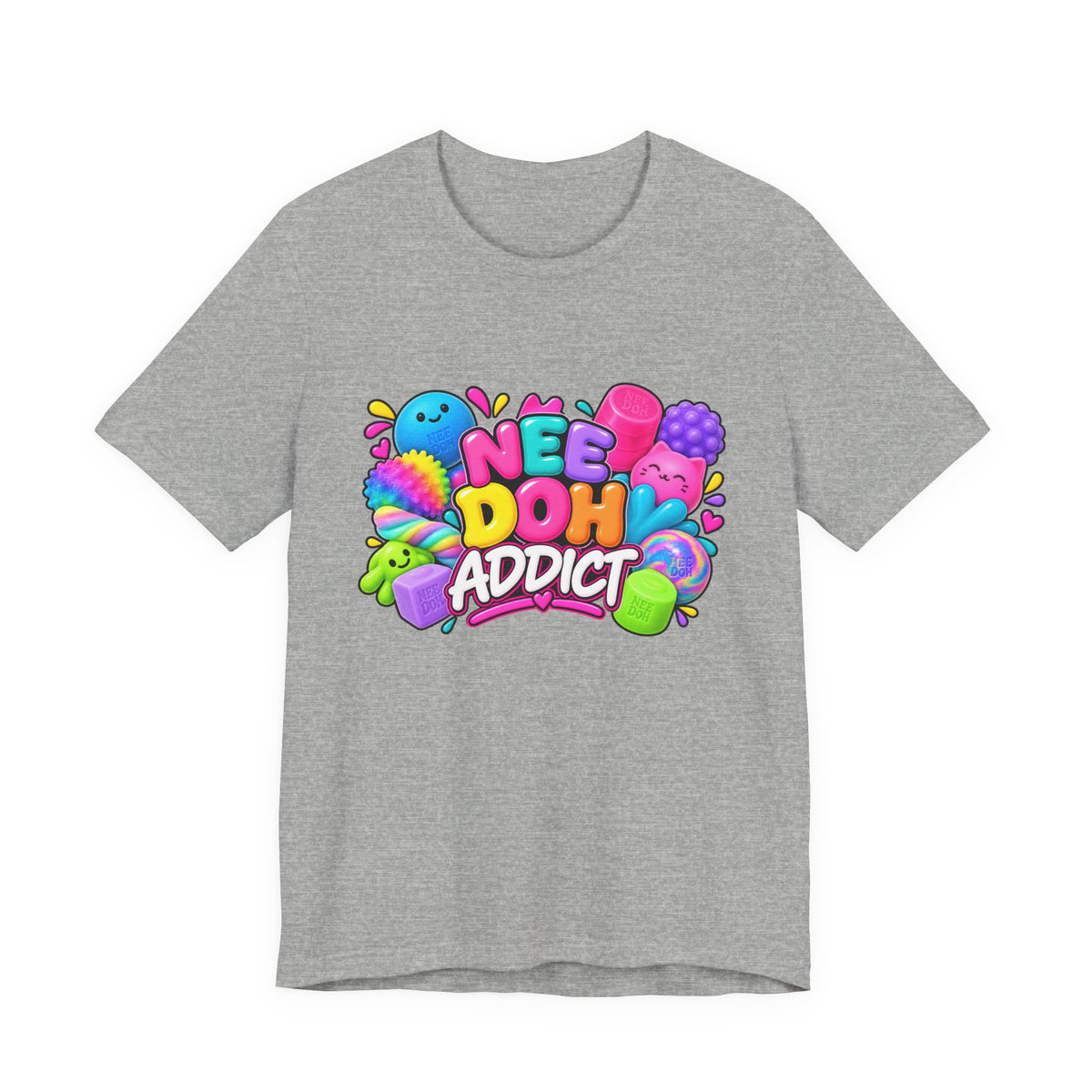 NeeDoh Addict Tee — Colorful Stress Ball Lover T-Shirt