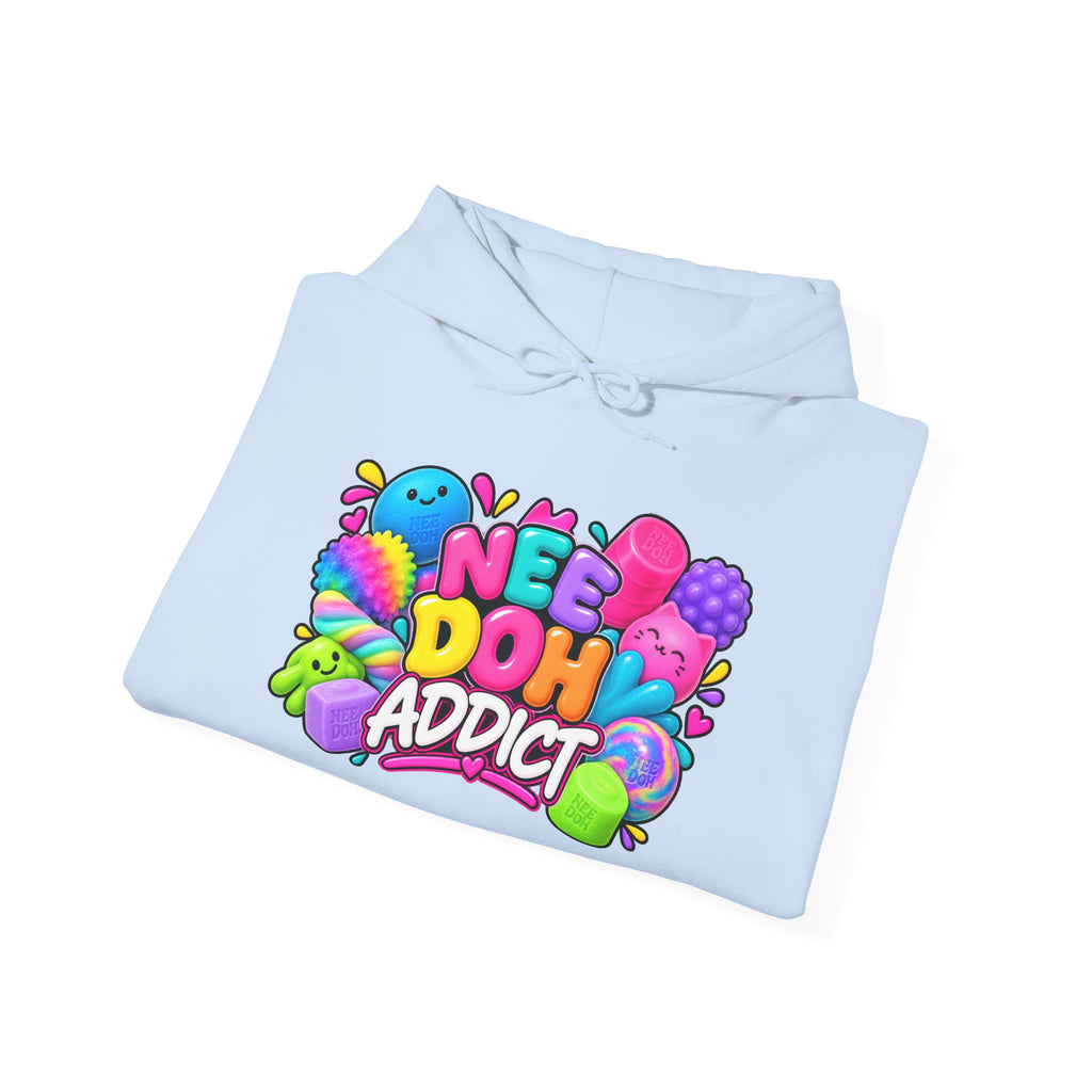 Needoh Addict Hoodie — Colorful Kawaii Squishy Toy Lover Pullover