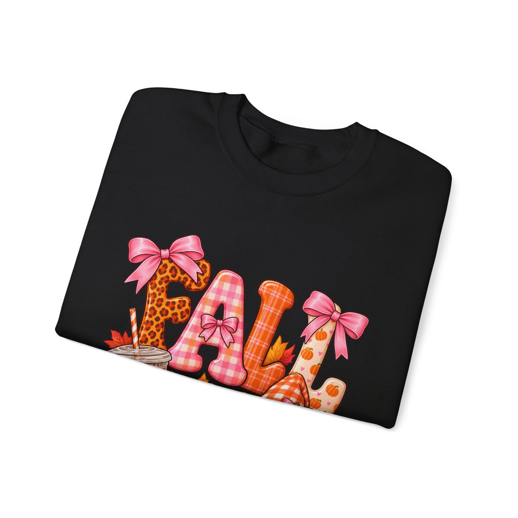 Fall Gnome Crewneck Sweatshirt — Cute Pumpkin & Plaid Autumn Design
