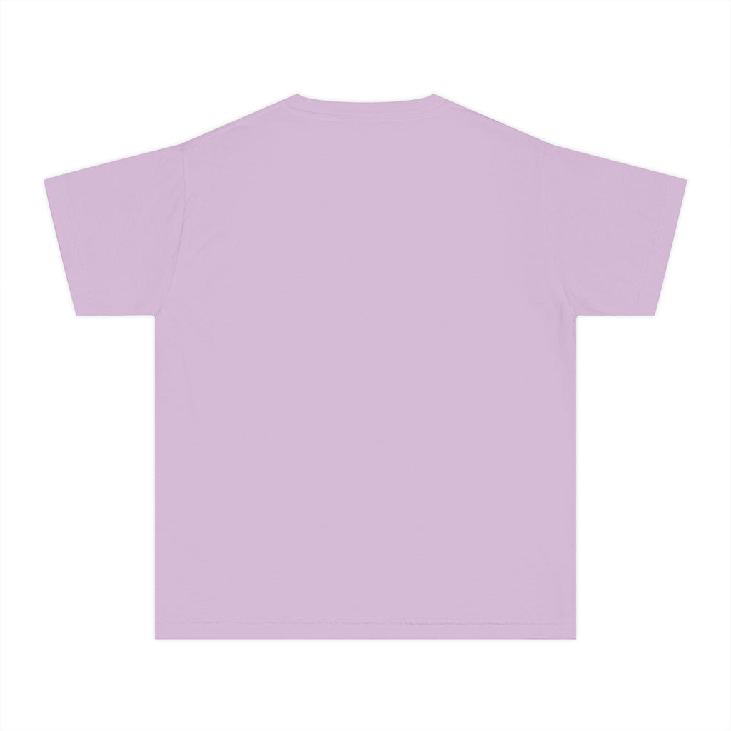 Youth Tee — "Im just here for the NeeDohs and Starbucks" Cute Pastel Graphic