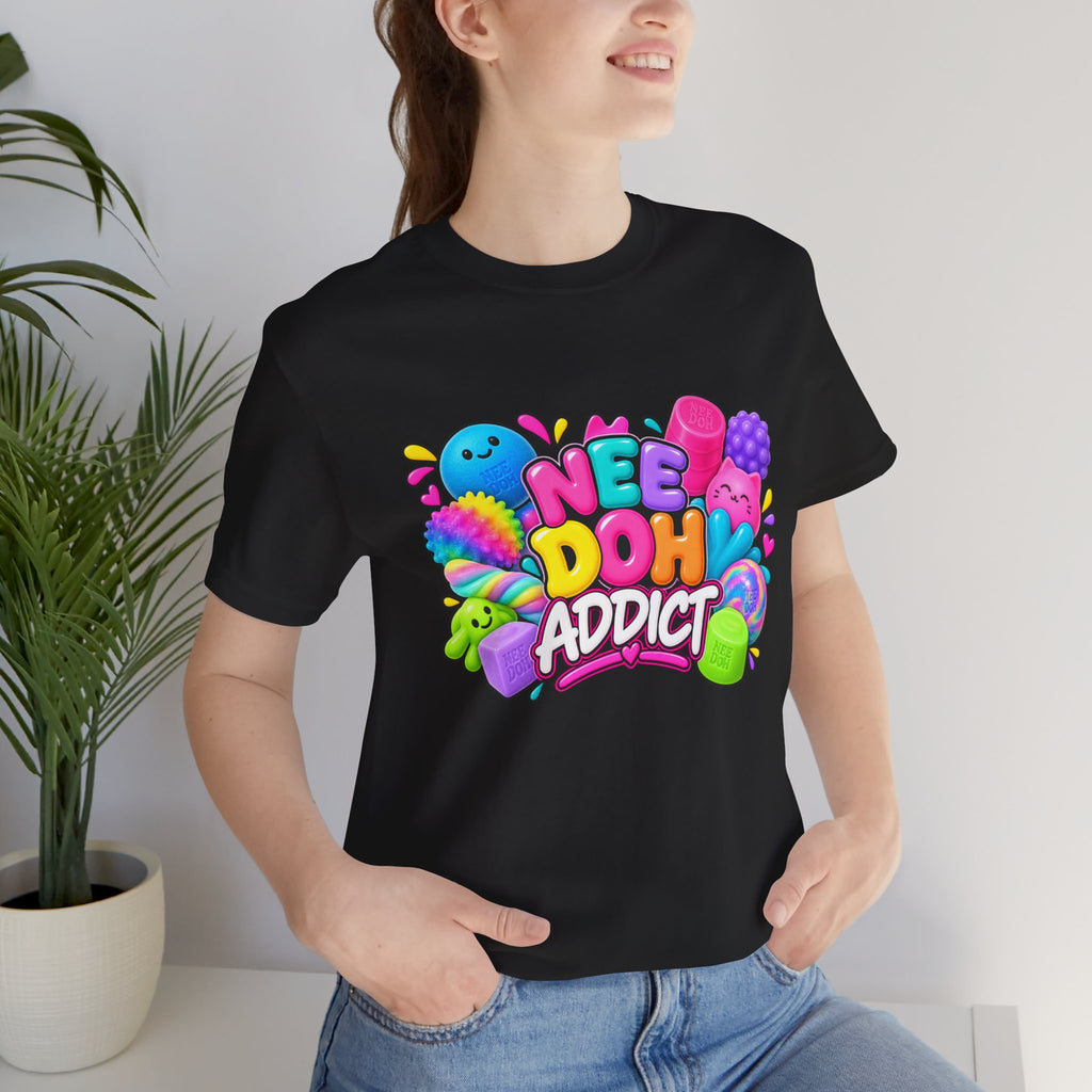 NeeDoh Addict Tee — Colorful Stress Ball Lover T-Shirt