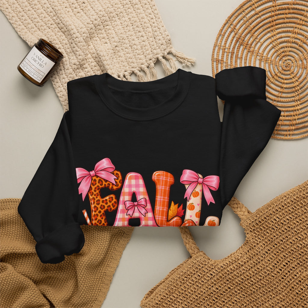 Fall Gnome Crewneck Sweatshirt — Cute Pumpkin & Plaid Autumn Design