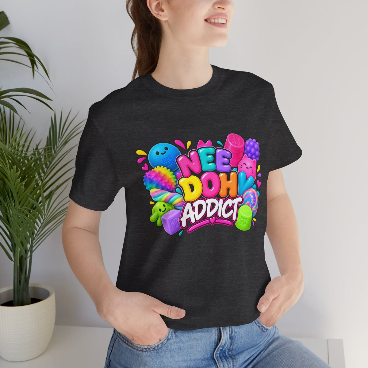 NeeDoh Addict Tee — Colorful Stress Ball Lover T-Shirt