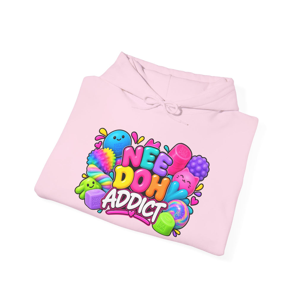 Needoh Addict Hoodie — Colorful Kawaii Squishy Toy Lover Pullover