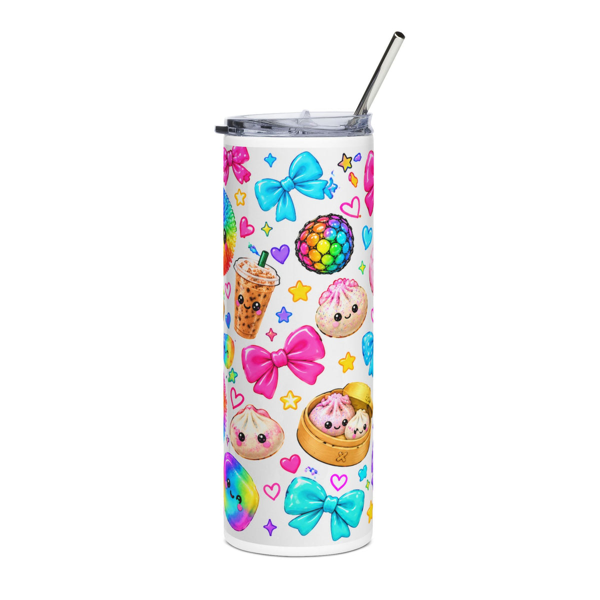 Kawaii Rainbow Squishy 20oz Stainless Steel Tumbler
