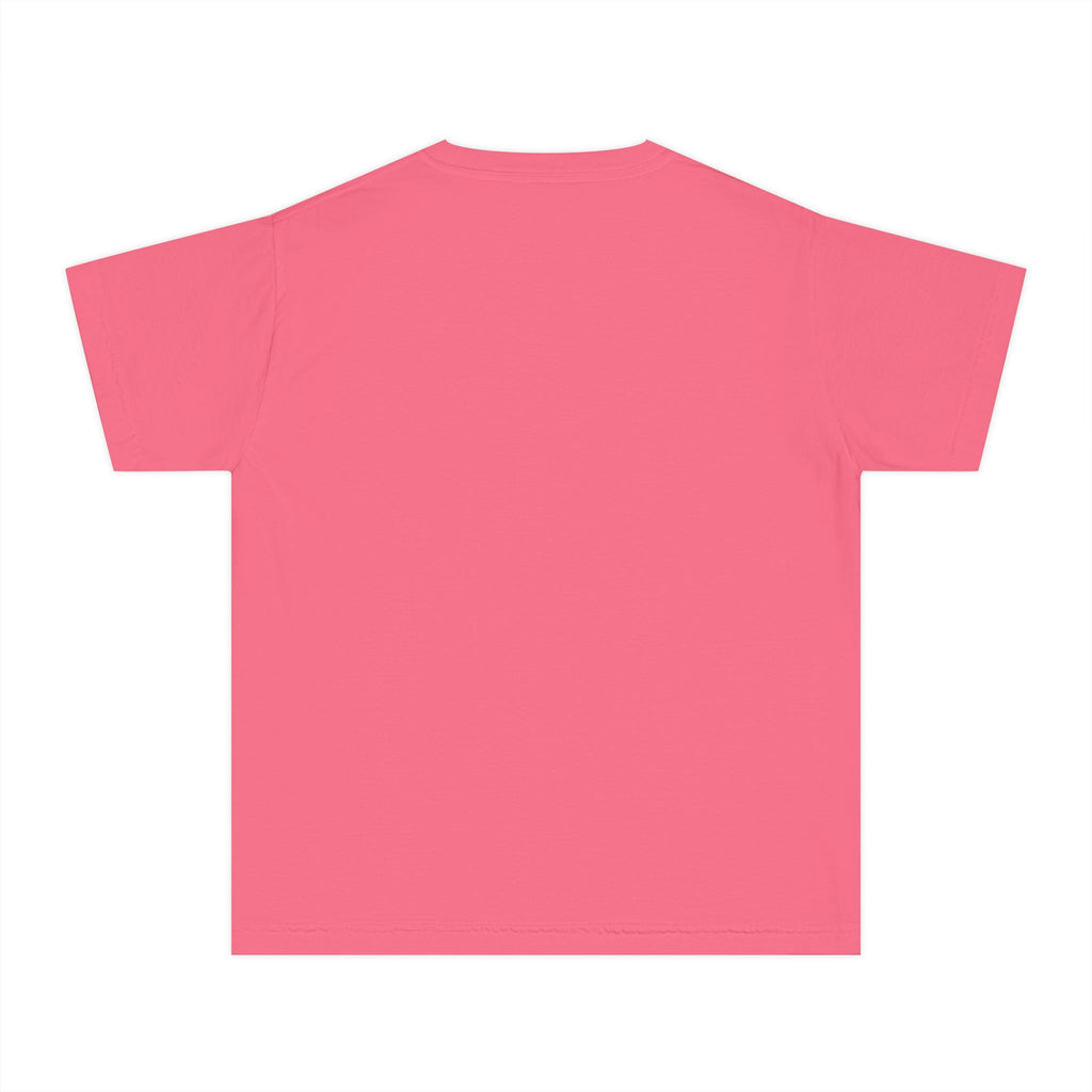 Youth Tee — "Im just here for the NeeDohs and Starbucks" Cute Pastel Graphic