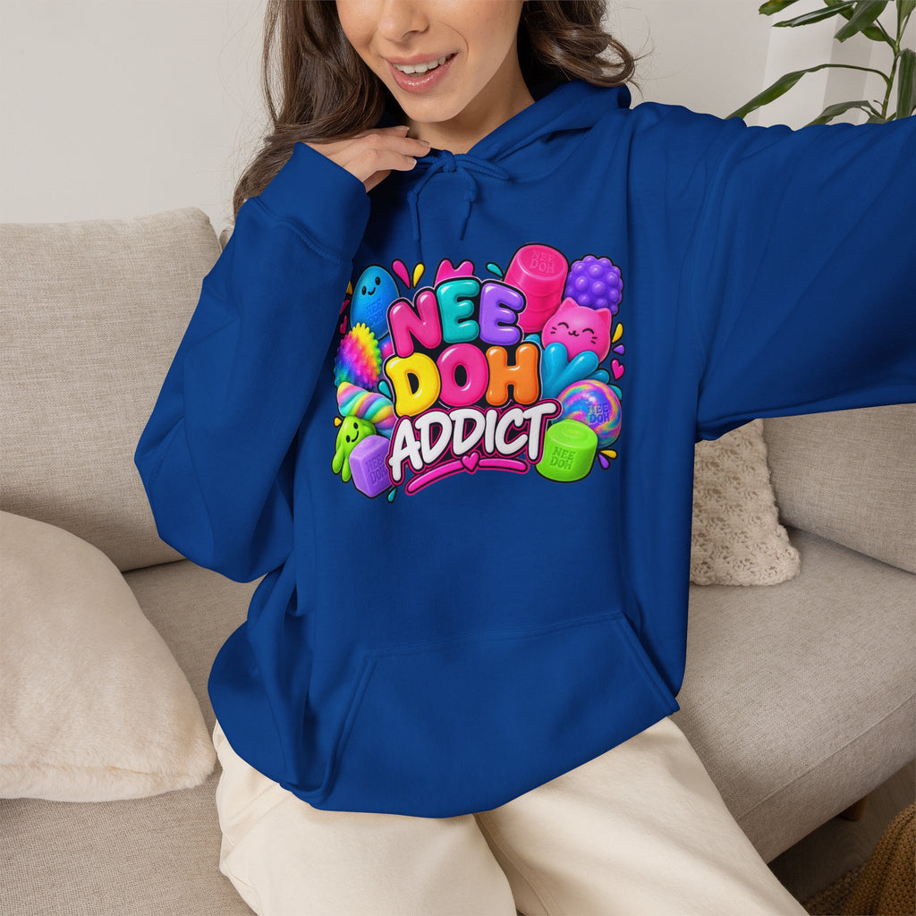 Needoh Addict Hoodie — Colorful Kawaii Squishy Toy Lover Pullover