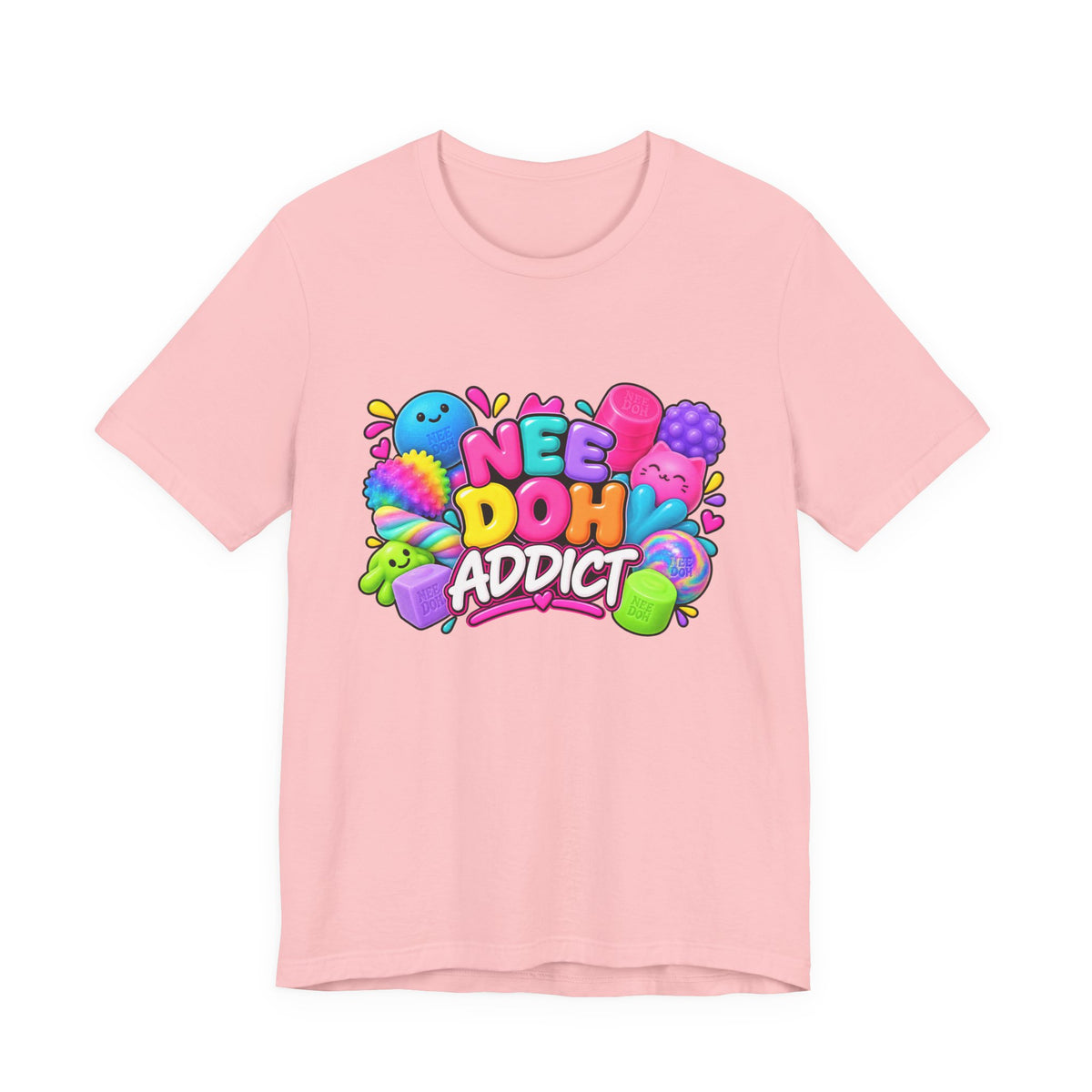 NeeDoh Addict Tee — Colorful Stress Ball Lover T-Shirt