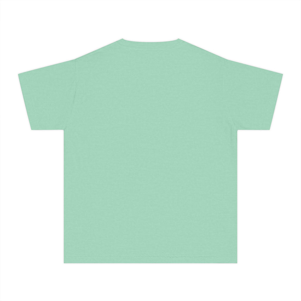 Youth Tee — "Im just here for the NeeDohs and Starbucks" Cute Pastel Graphic