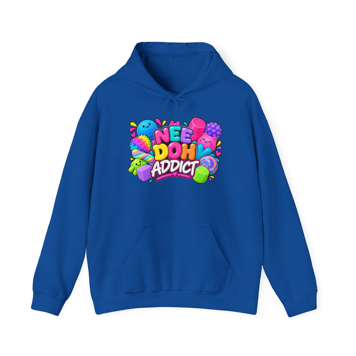 Needoh Addict Hoodie — Colorful Kawaii Squishy Toy Lover Pullover