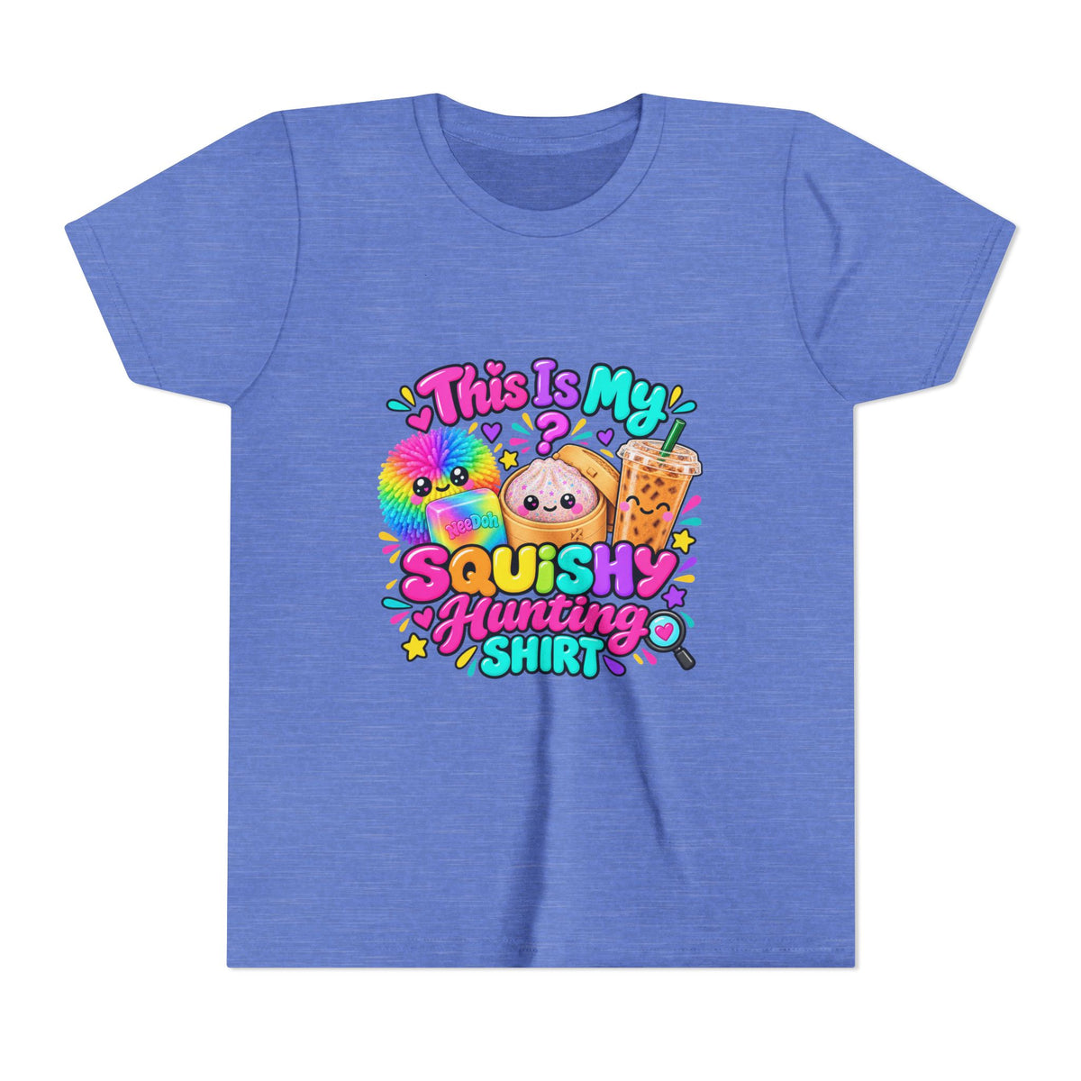 Youth Tee — "This Is My Squishy Hunting Shirt" Cute Kawaii Squish Graphic🕵🏻‍♀️