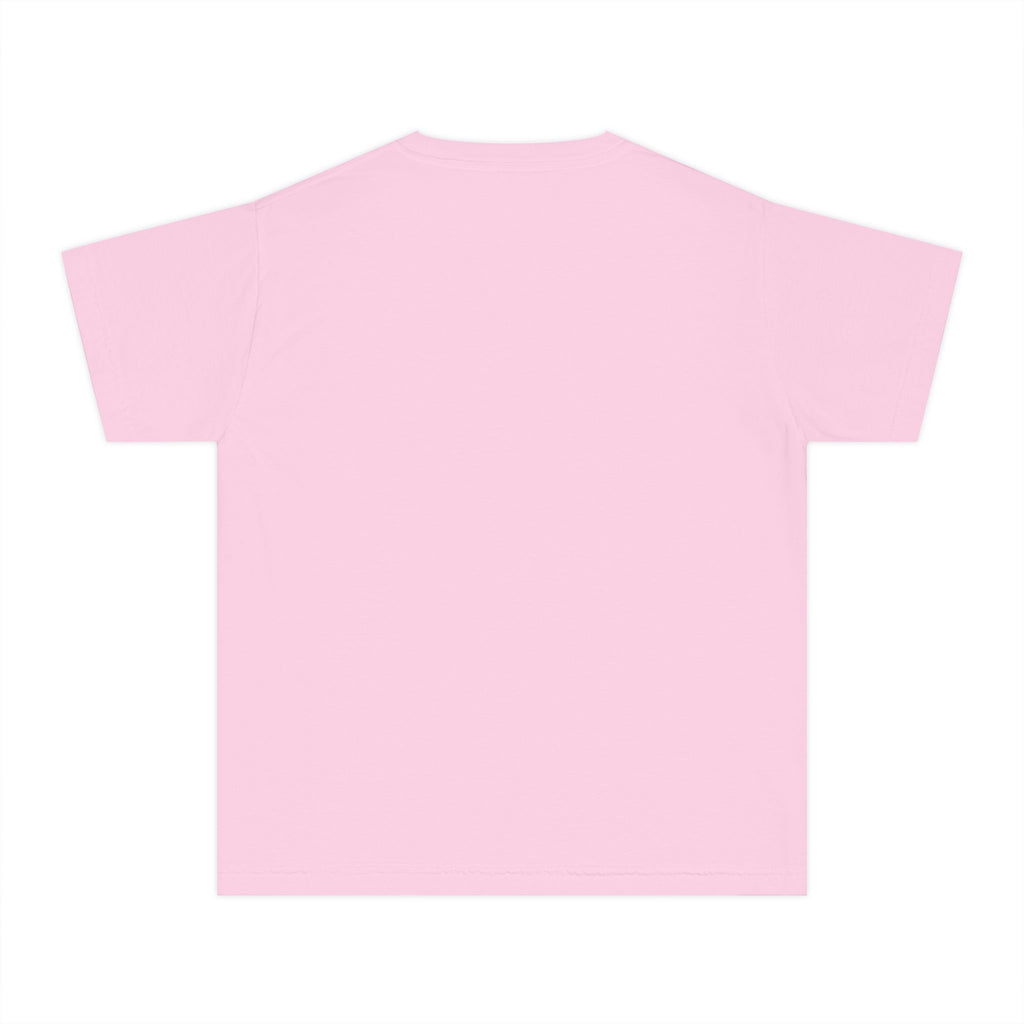 Youth Tee — "Im just here for the NeeDohs and Starbucks" Cute Pastel Graphic