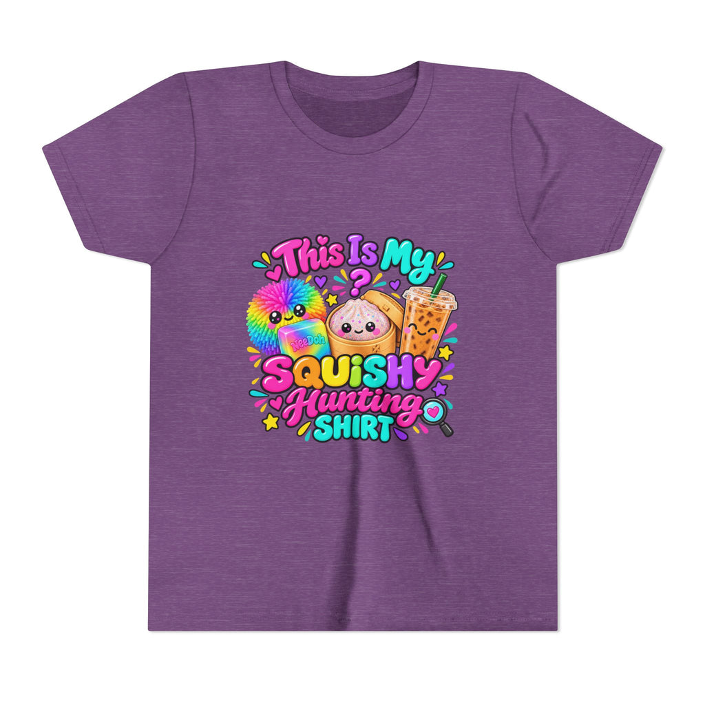 Youth Tee — "This Is My Squishy Hunting Shirt" Cute Kawaii Squish Graphic🕵🏻‍♀️