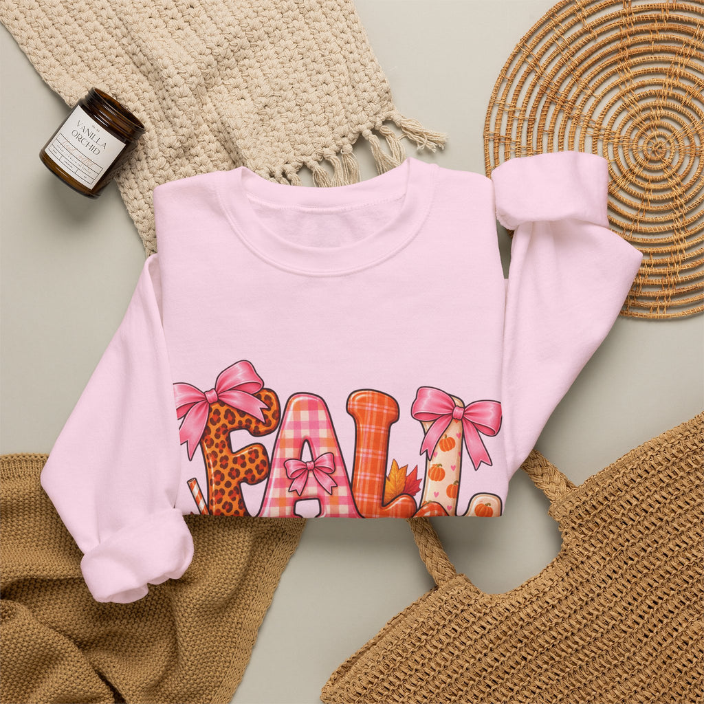 Fall Gnome Crewneck Sweatshirt — Cute Pumpkin & Plaid Autumn Design