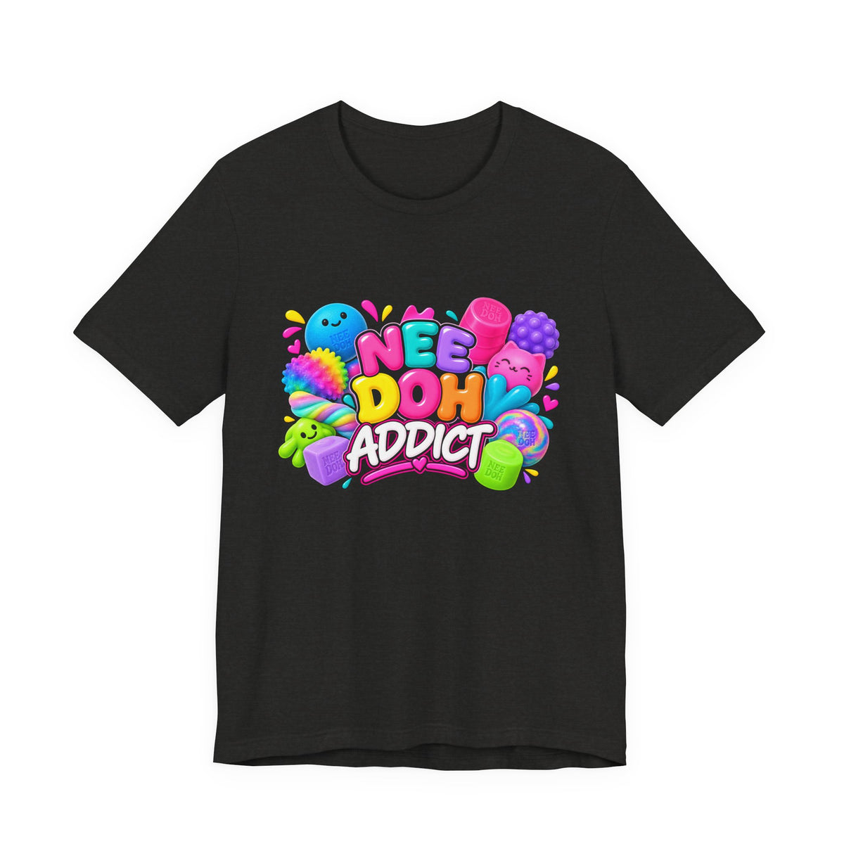 NeeDoh Addict Tee — Colorful Stress Ball Lover T-Shirt