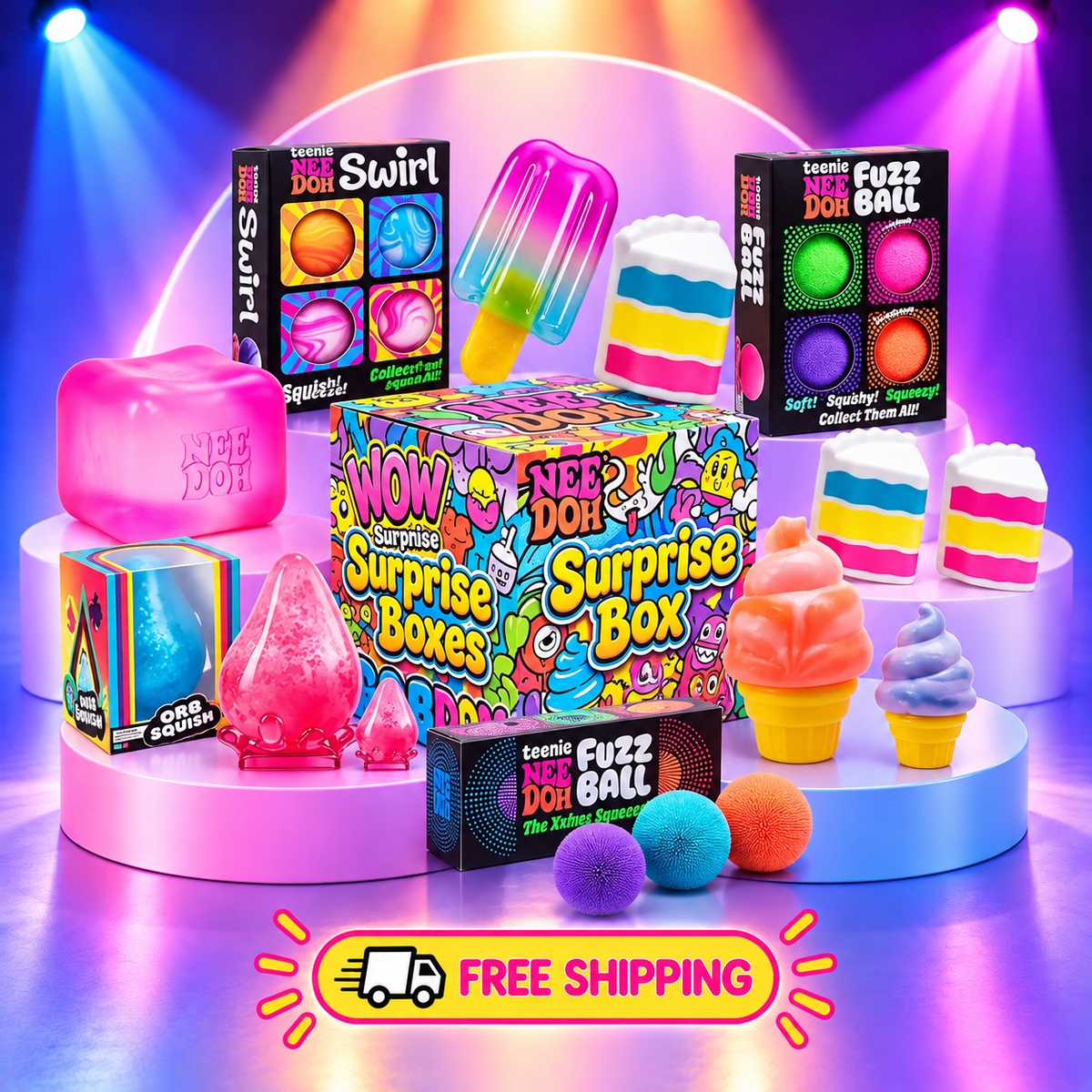 NeeDoh Assorted Surprise Squishy Blind Box