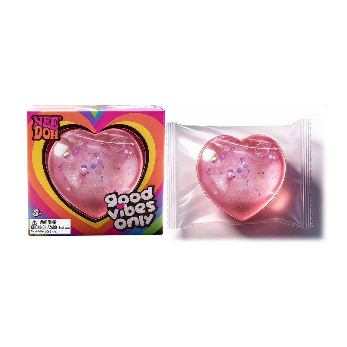 Heart-Shaped Glitter NeeDoh