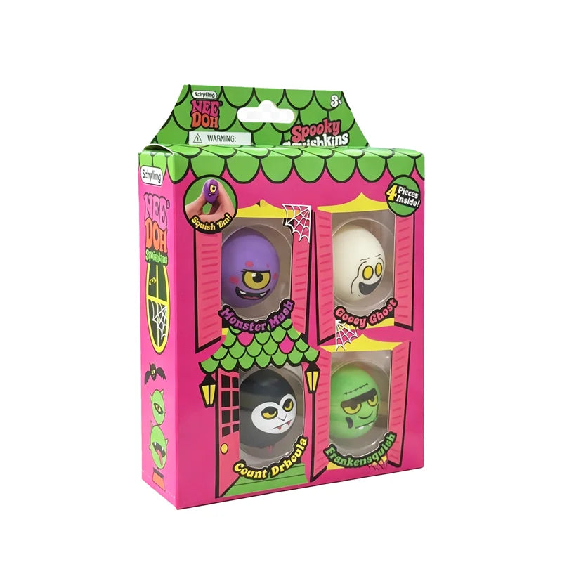 👻 NeeDoh Spooky Squishkins Mini 4-Pack