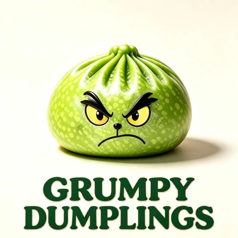 The Grinch Mystery Dumpling 💚 – Glitter Green Squishy