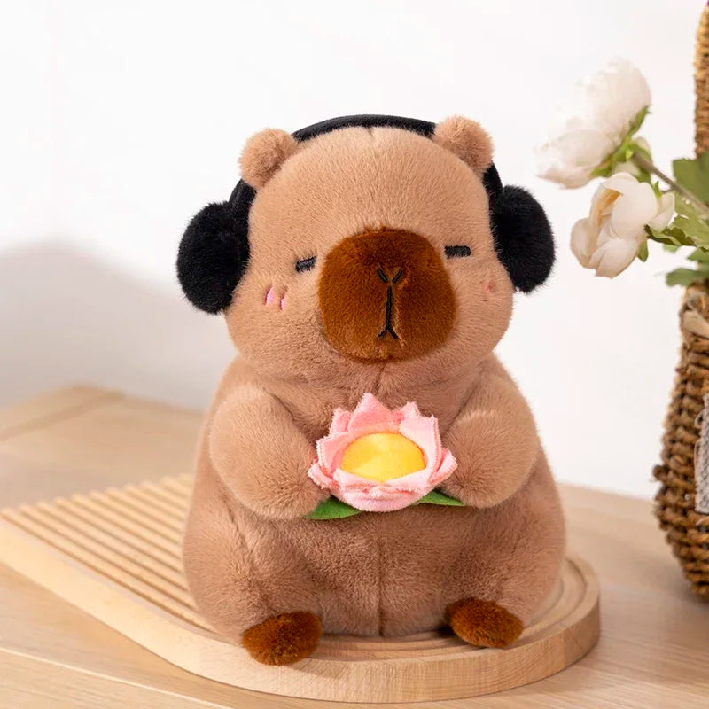 Capybara Plush Toy and White Faced Monkey