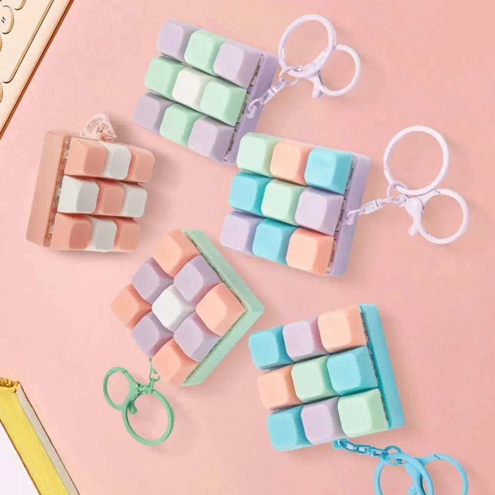 Mini Keyboard Fidget Keychain
