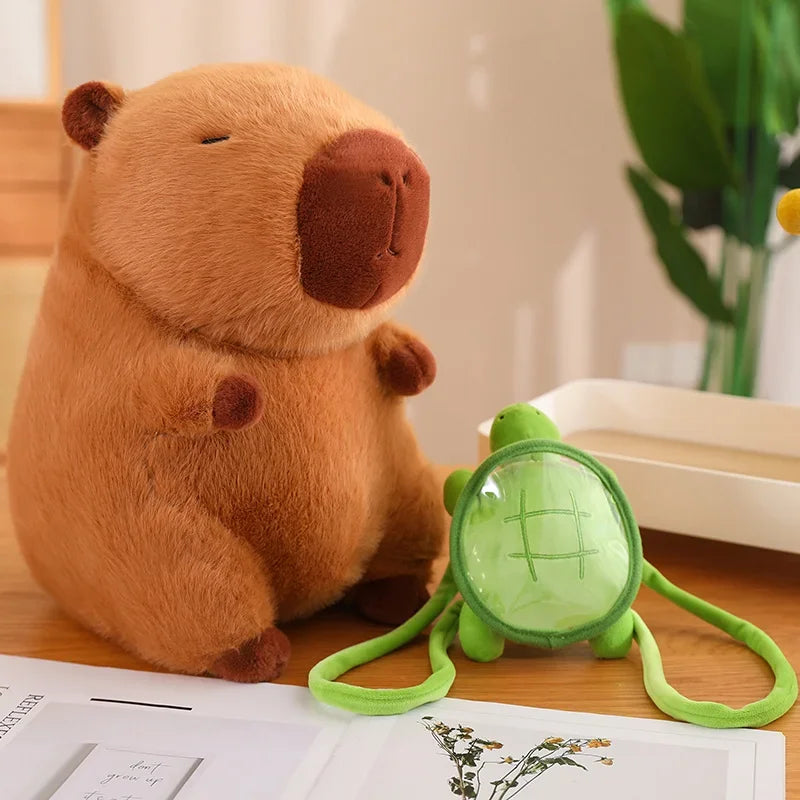 Capybara Plushy with Turtle Backpack 🐢