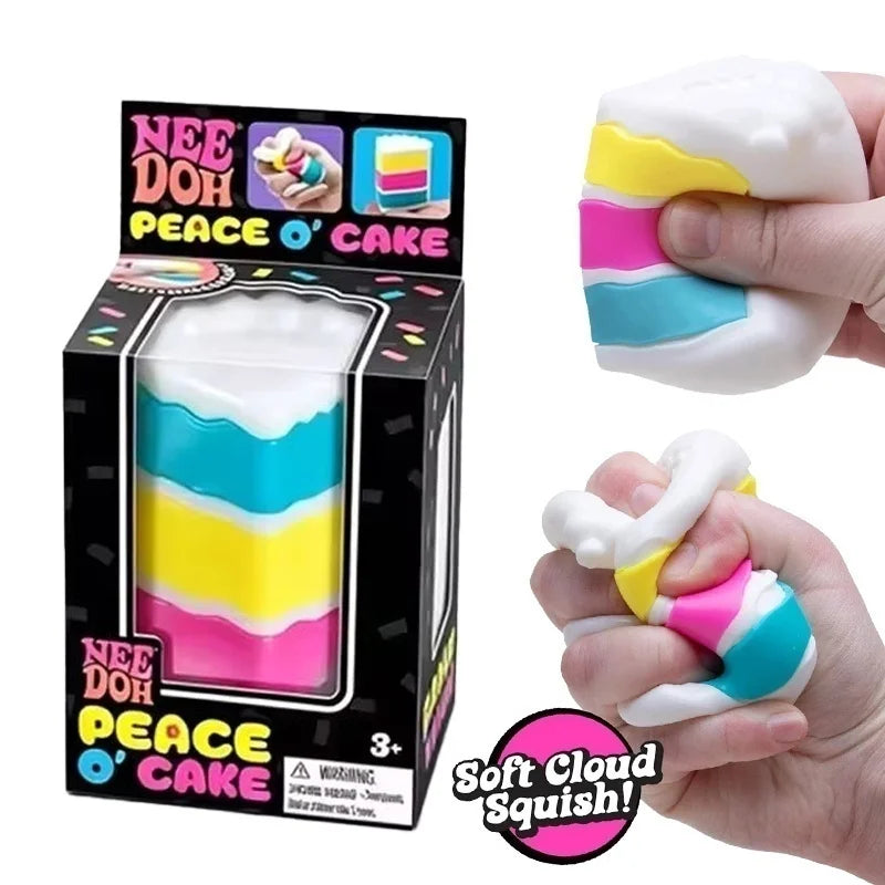 NeeDoh Peace O' Cake Squishy Fidget Toy