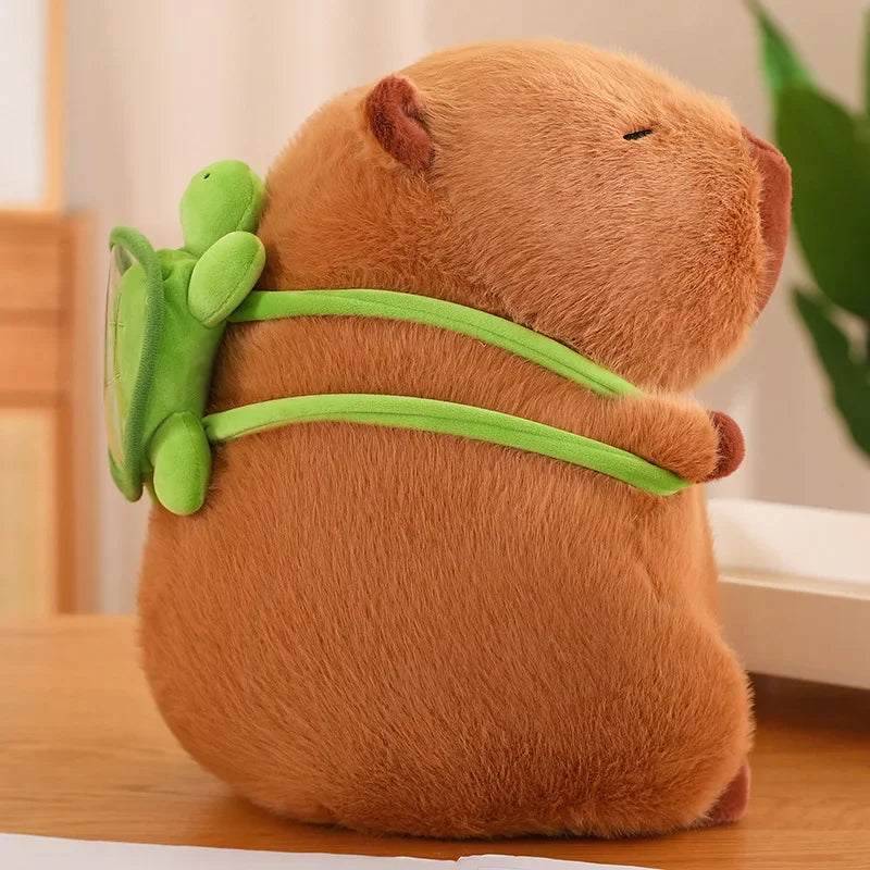 Capybara Plushy with Turtle Backpack 🐢