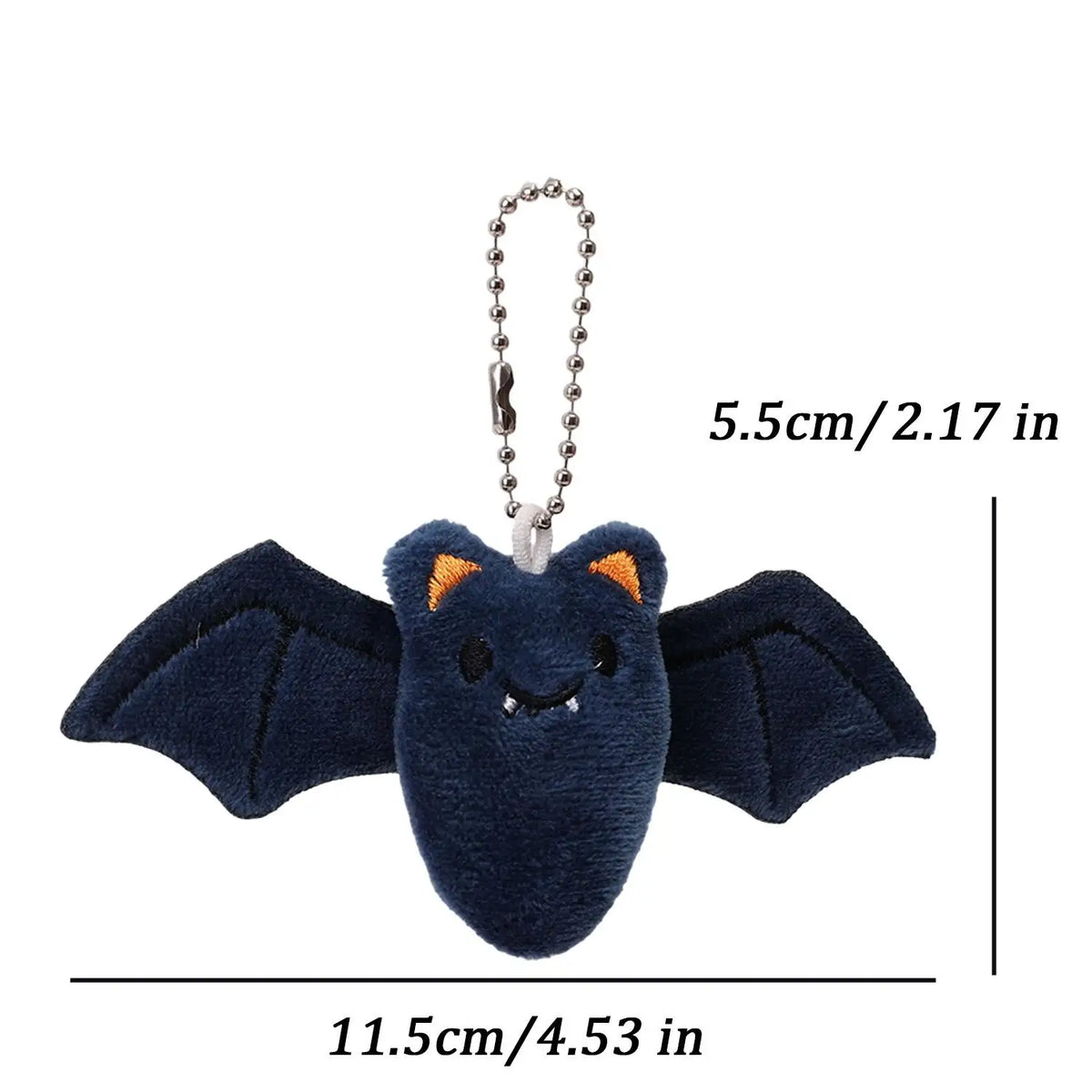 Halloween Plush Keychain – Kawaii Pumpkin, Ghost & Bat Charm