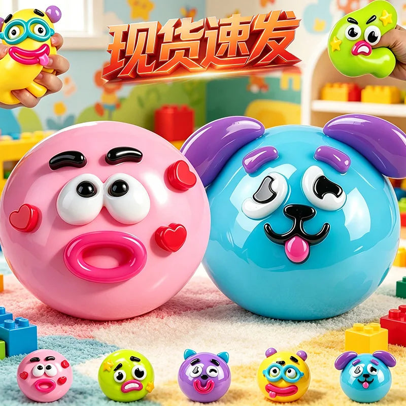 NeeDoh Smushers Curiosities | DIY Dog Face Swap Squishy | Stress Relief Squeeze Toy 🐶🫨