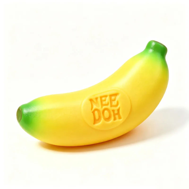 NeeDoh Groovy Fruit Squishy Toy | Banana, Orange & Strawberry