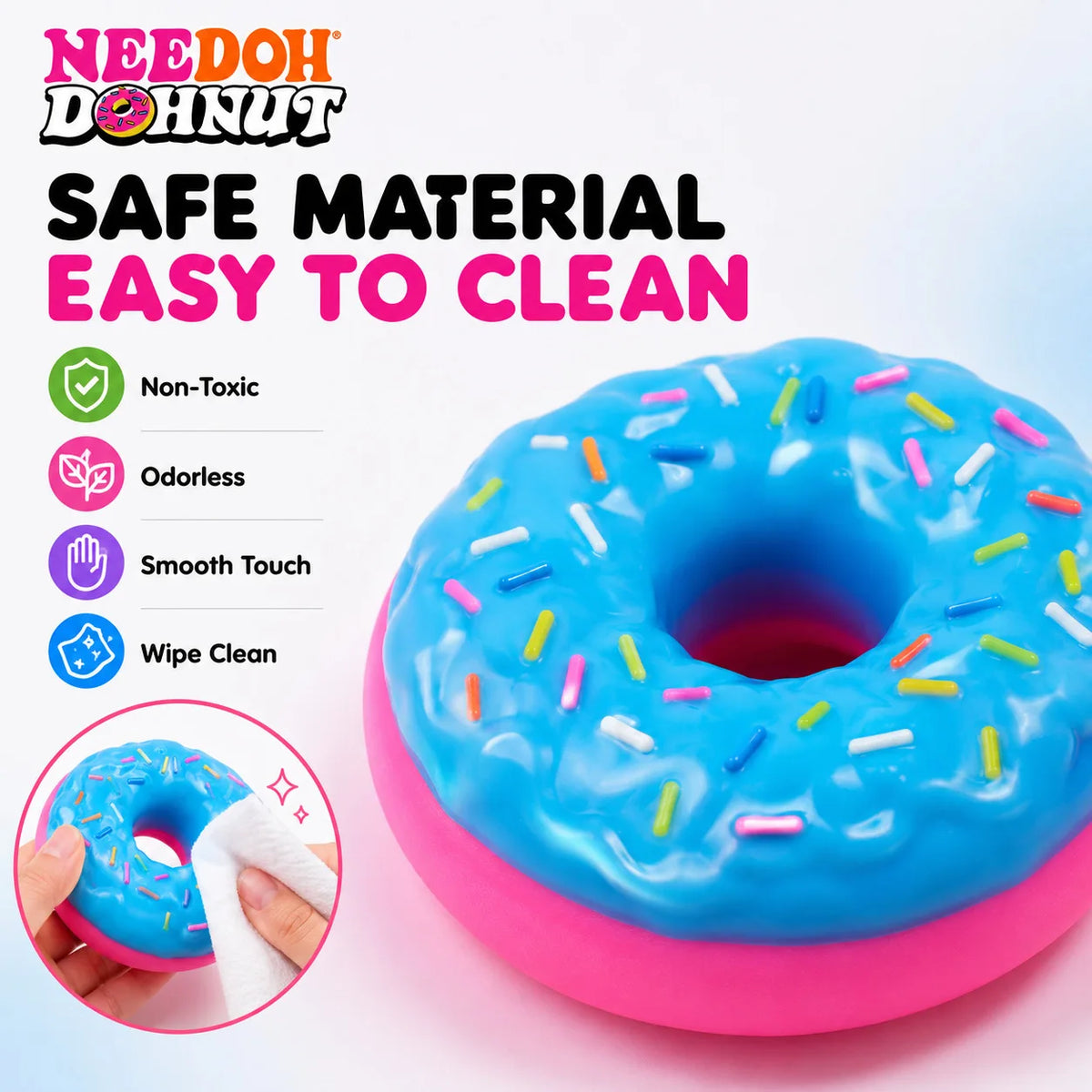 NeeDoh Donut Squishy – Pinch & Rebound Stress Relief Toy