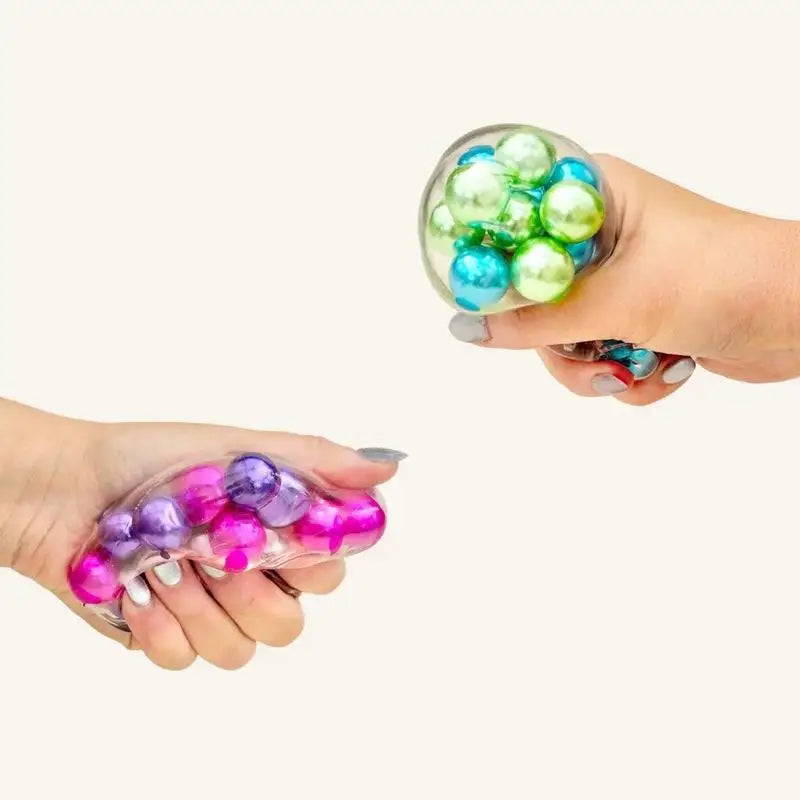 Squishy Bead Cube Fidget ✨ Soft Gummy ASMR Squeeze Toy