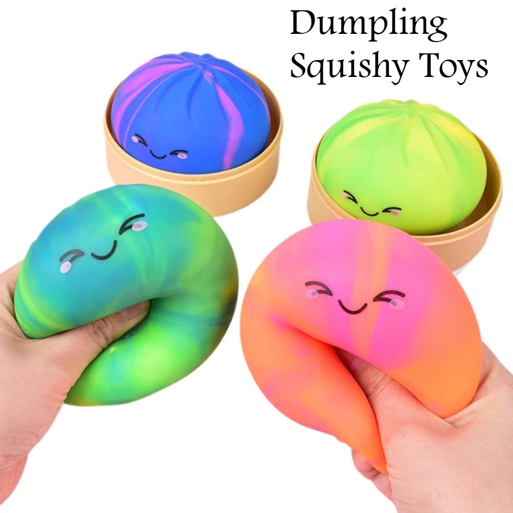 Cute Dumpling - NEON TIE DYE Squishy