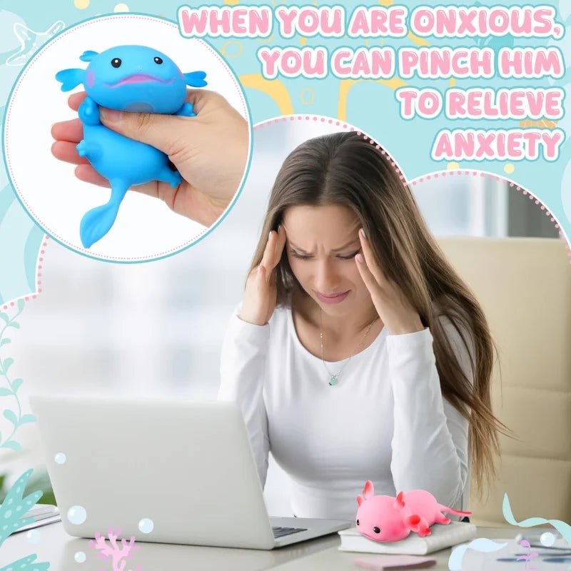 🦎 Axolotl Squishy Stress Ball