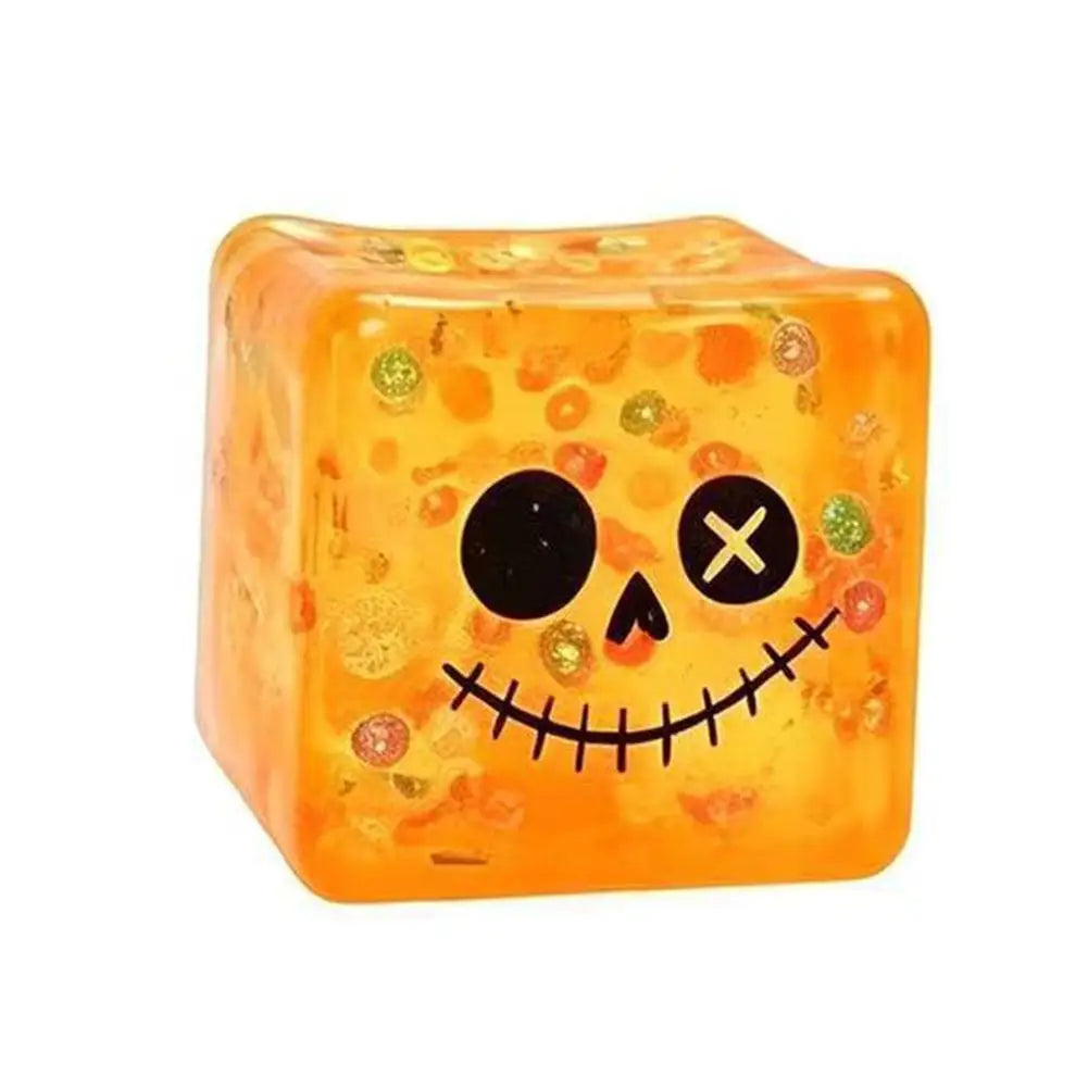 Halloween Squishy Ice Cube Toy | Ghost, Pumpkin & More | Slow Rise Stress Relief🎃