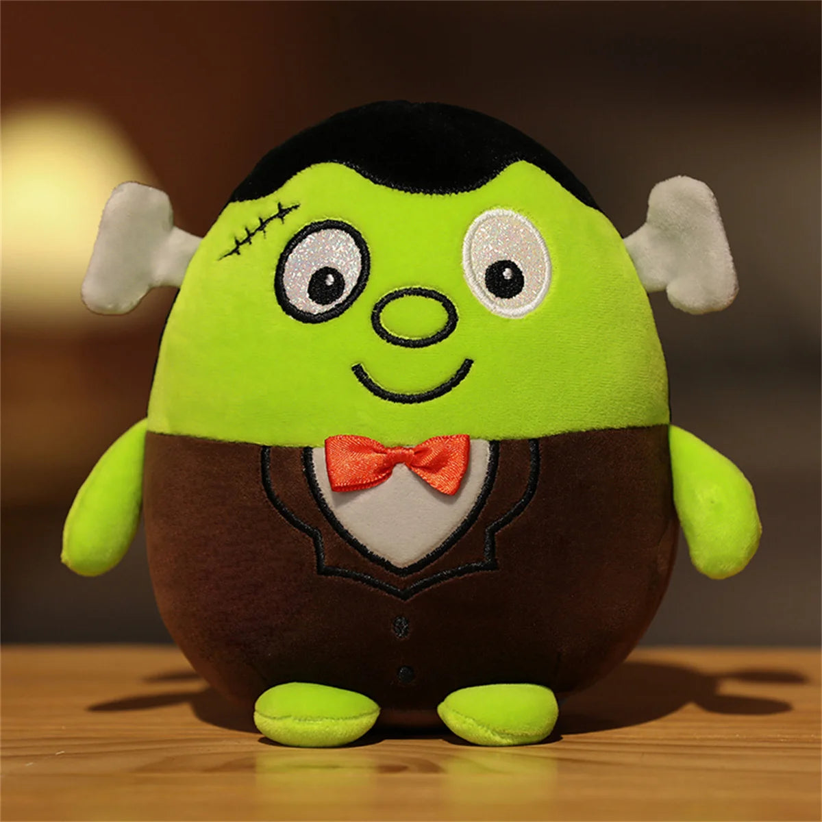 Halloween Vampire Pumpkin Plush Toy – Spooky Stuffed Doll