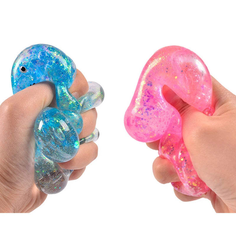 Glitter Gummy Bear Squishy 🧸