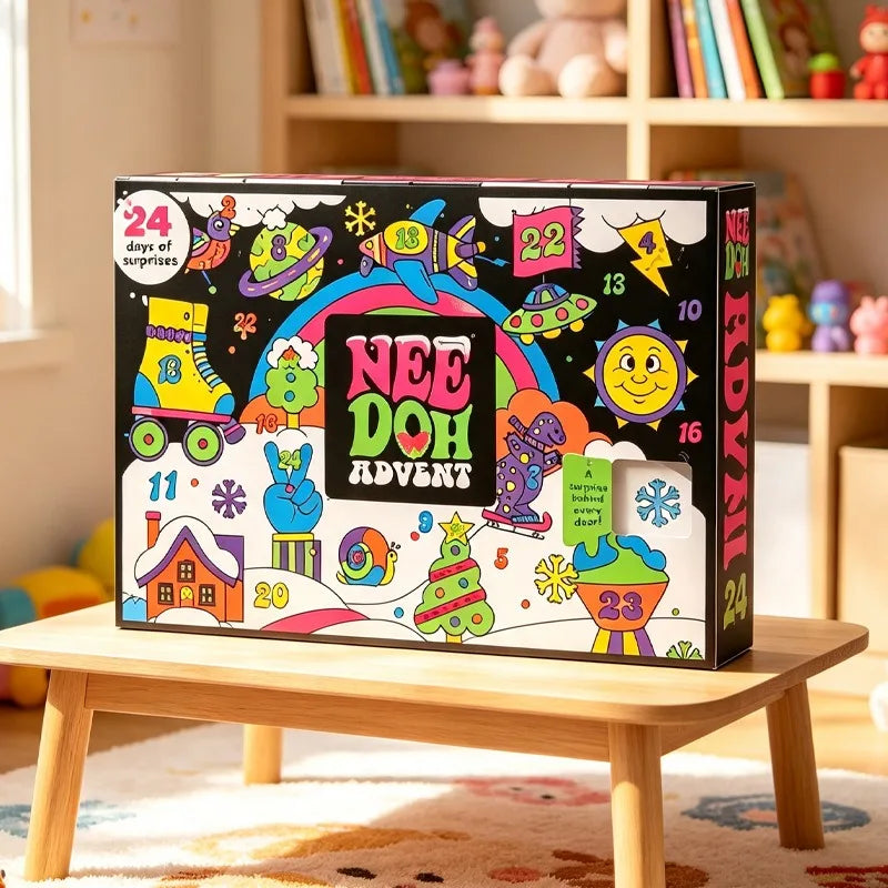 NeeDoh Countdown Calendar – Holiday Surprise Squishy Box