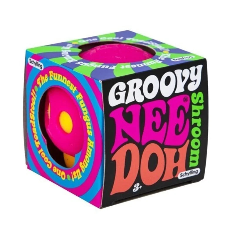 NeeDoh Groovy Shroom Mushroom Squishy | Sensory Stress Relief Toy