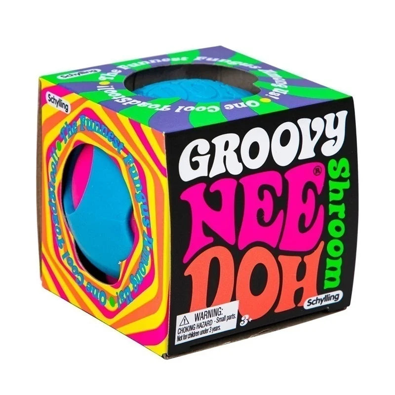 NeeDoh Groovy Shroom Mushroom Squishy | Sensory Stress Relief Toy