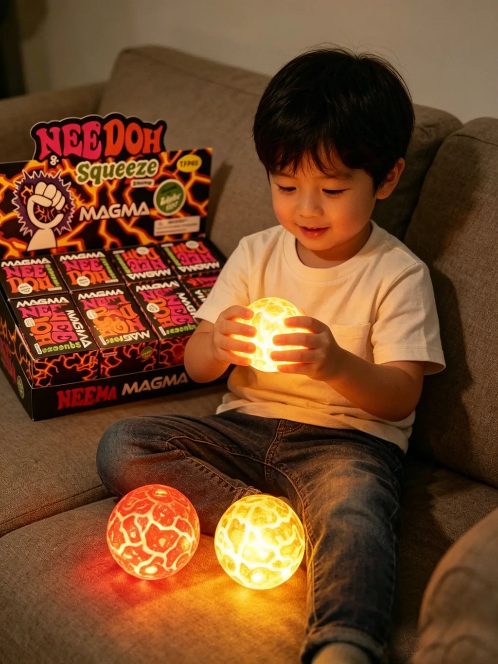 NeeDoh Flash Meteorite Ball Squishy — Slow-Rise Stress Relief Toy (Blind Box)