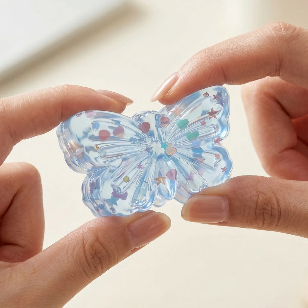 Transparent Butterfly Maltose Squishy