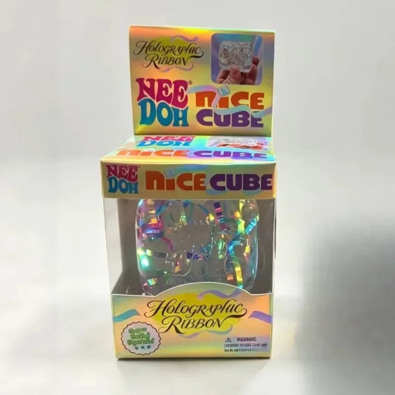 NeeDoh Holographic Ribbon Cube ✨