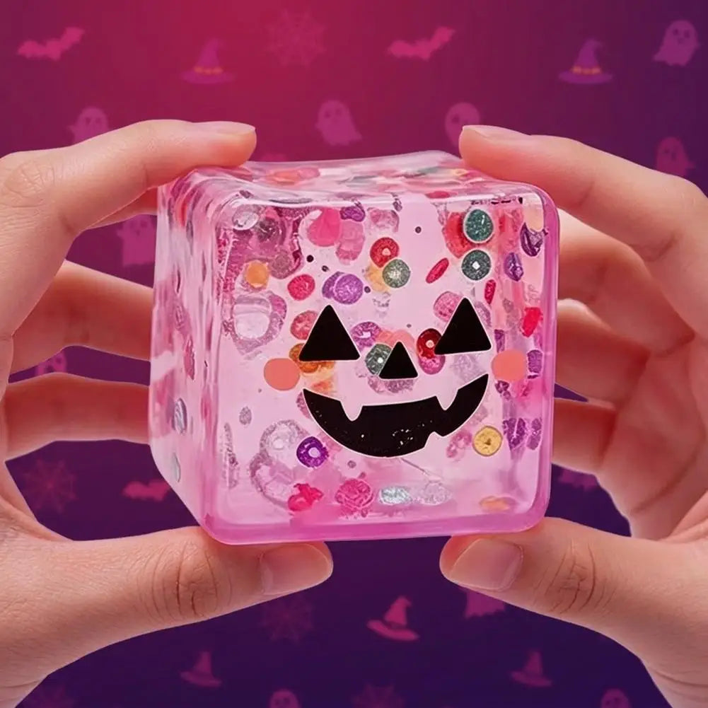 Halloween Squishy Ice Cube Toy | Ghost, Pumpkin & More | Slow Rise Stress Relief🎃