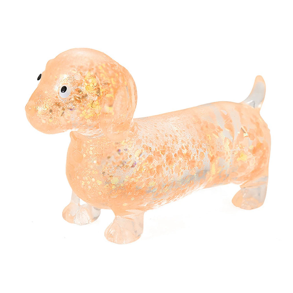 Glitter Dachshund Slow-Rebound Squishy