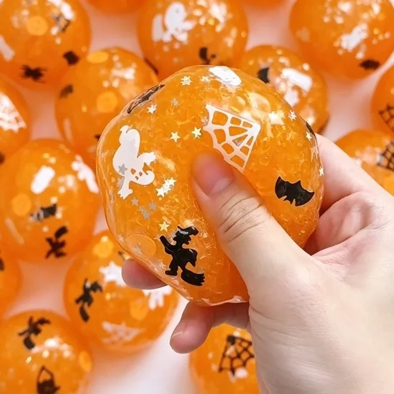 Halloween Slushie Squeeze Ball | Rustling Sensory Stress Toy | Moldable Fidget Gift 🎃