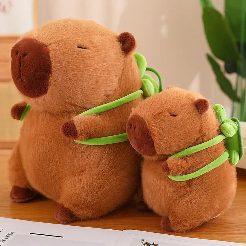 Capybara Plushy with Turtle Backpack 🐢